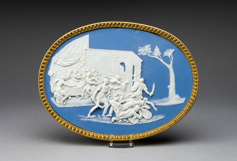 Plaque with Marriage Feast of Perseus and Andromeda by Wedgwood Manufactory (Manufacturer)