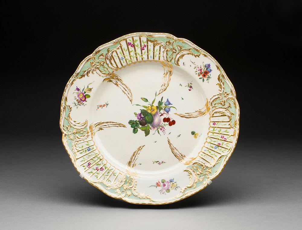 Plate by Ansbach Pottery and Porcelain Factory