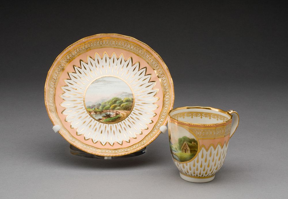 Cup and Saucer by Derby Porcelain Manufactory