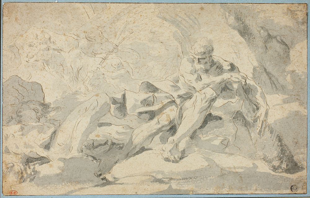 Hercules and Cacus by Sebastiano Galeotti