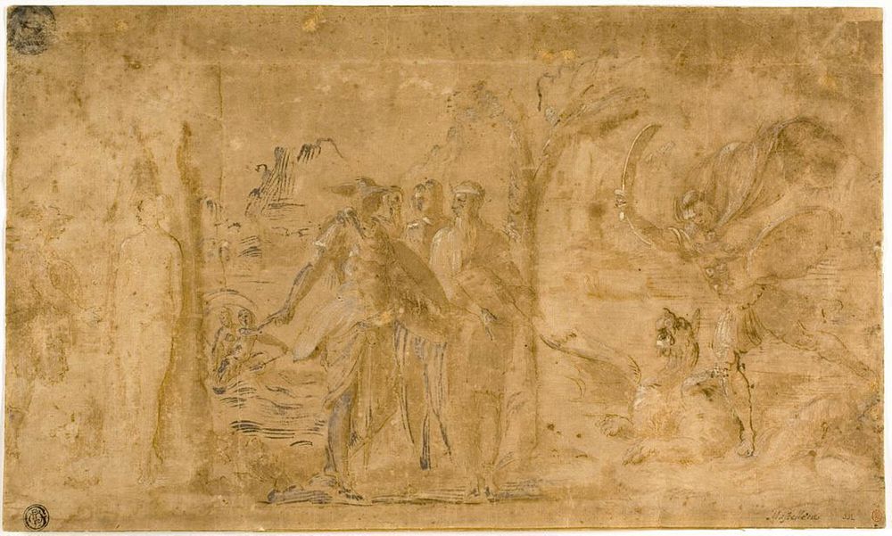 Study for Perseus Liberating Andromeda by Perino del Vaga