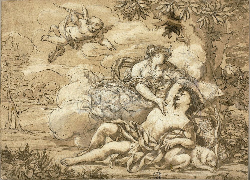 Diana and Endymion by Ciro Ferri