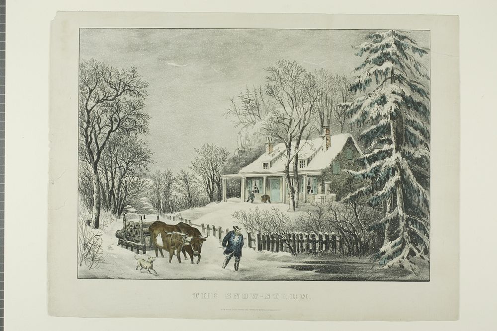 The Snow Storm by Currier & Ives (Publisher)