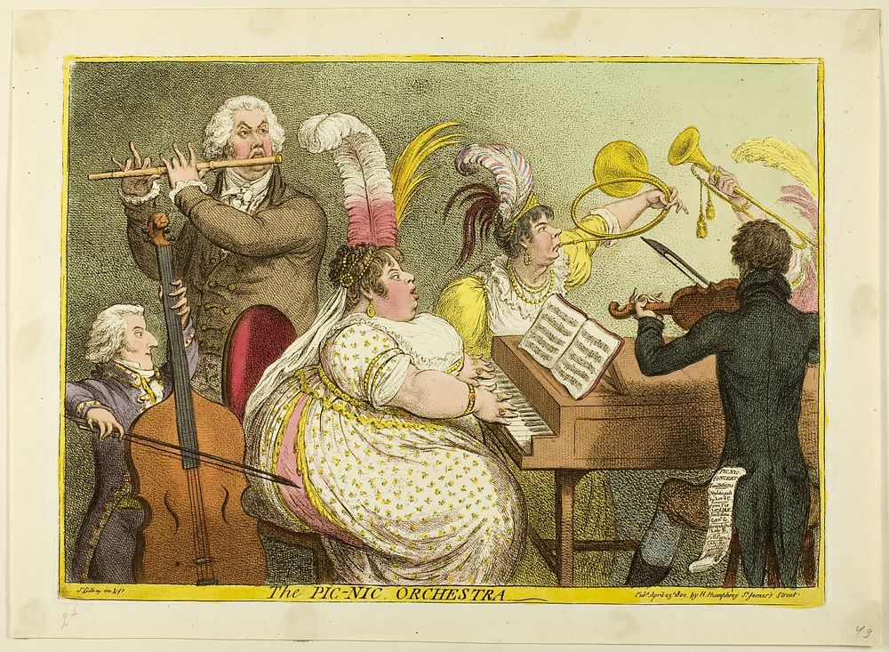 The Pic-Nic Orchestra by James Gillray
