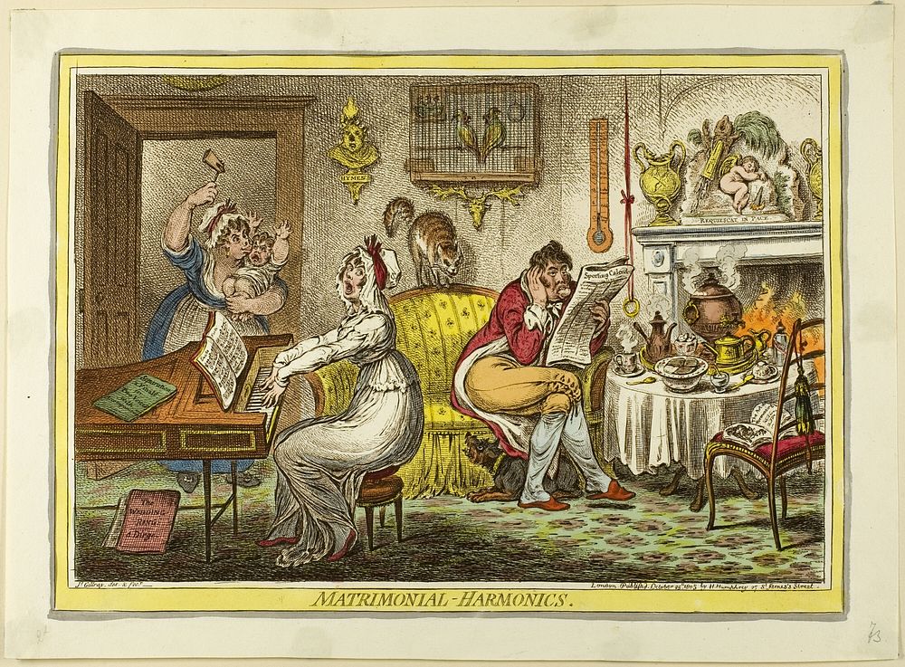 Matrimonial-Harmonics by James Gillray