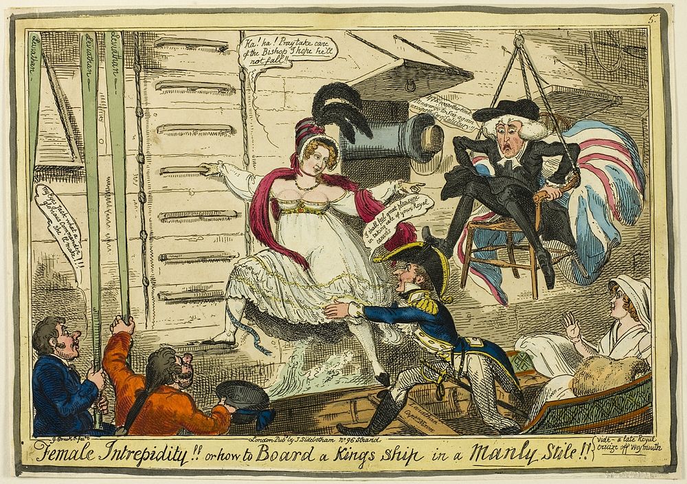 Female Intrepidity by George Cruikshank