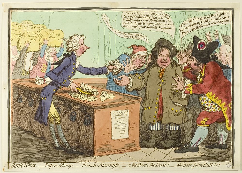Bank-Notes, Paper-Money by James Gillray