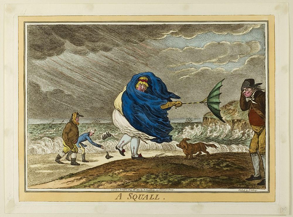 A Squall by James Gillray