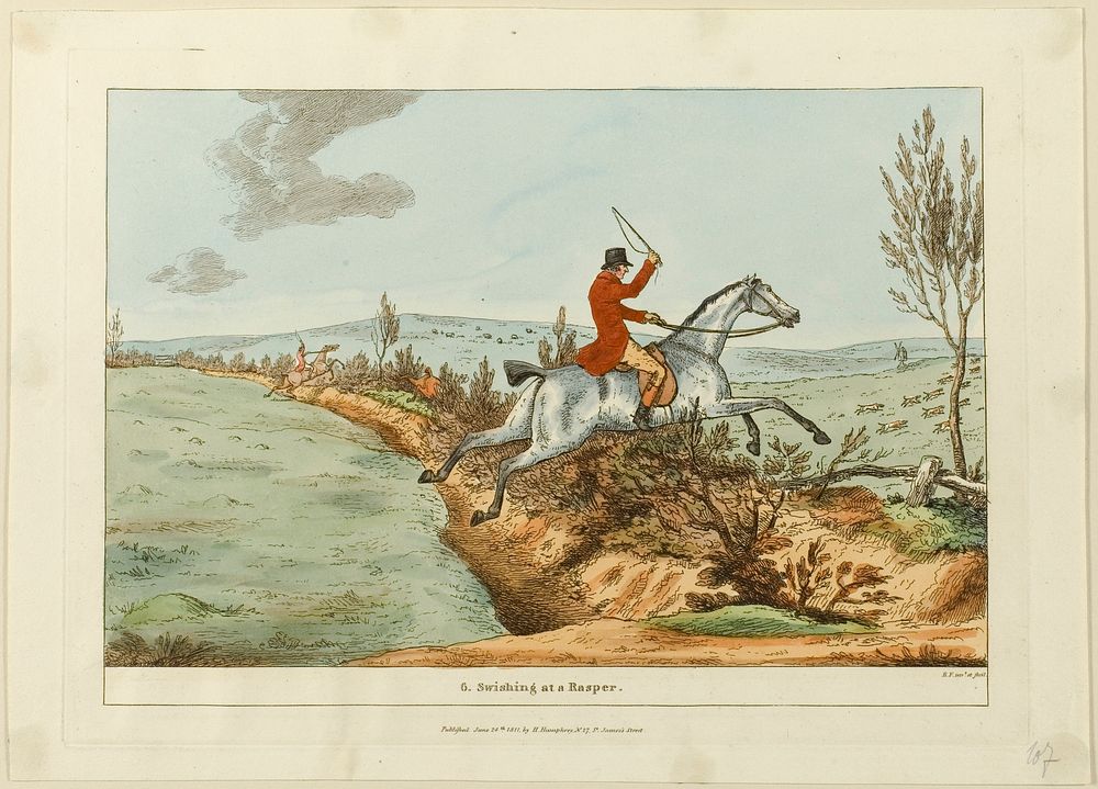 Swishing at a Rasper, plate six from Indispensable Accomplishments by Sir Robert Frankland