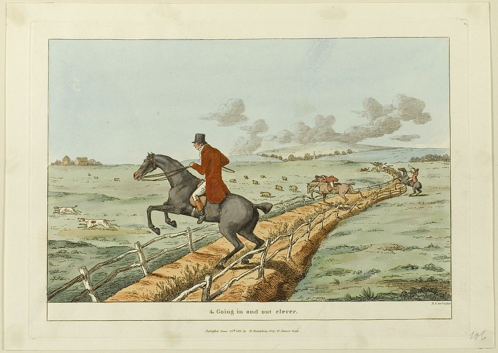Going In and Out Clever, plate four from Insidspensable Accomplishments by Sir Robert Frankland