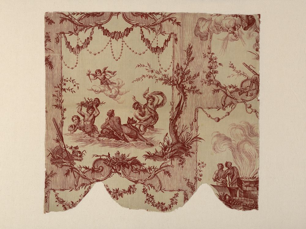 Les Quatre Éléments (The Four Elements) (Furnishing Fabric) by Louis de Boullongne, the younger