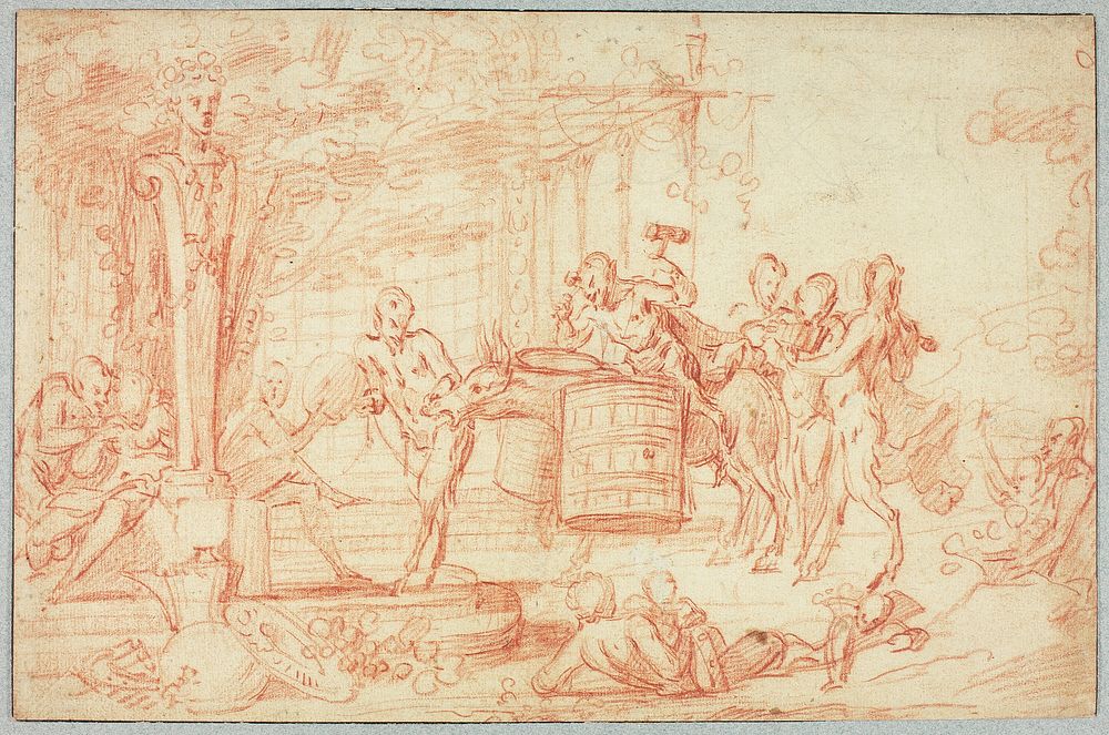 Bacchanal by Claude Gillot