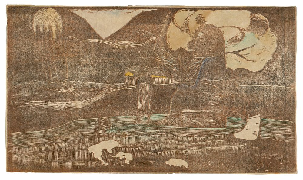 Maruru (Offerings of Gratitude), from the Noa Noa Suite by Paul Gauguin