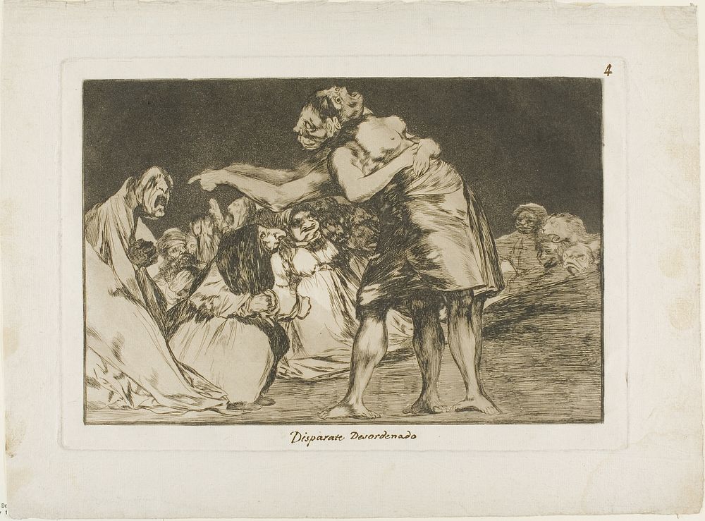 She Who is Ill Wed Never Misses a Chance to Say So, plate seven from Los Proverbios by Francisco José de Goya y Lucientes