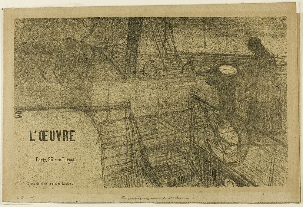 Prospectus—Programme de l'Oeuvre by Henri de Toulouse-Lautrec