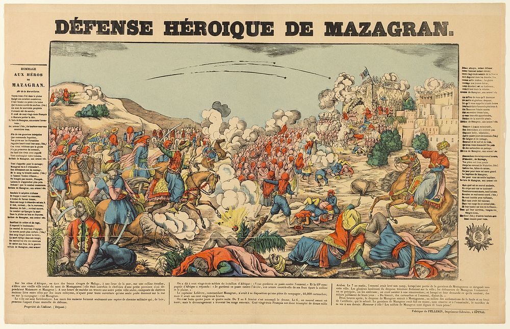 Heroic Defense of Mazagran by Jean-Charles Pellerin
