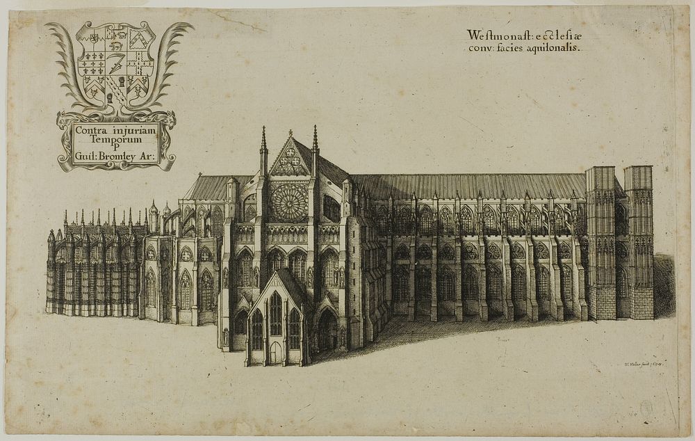 View from the North Westminster Church by Wenceslaus Hollar