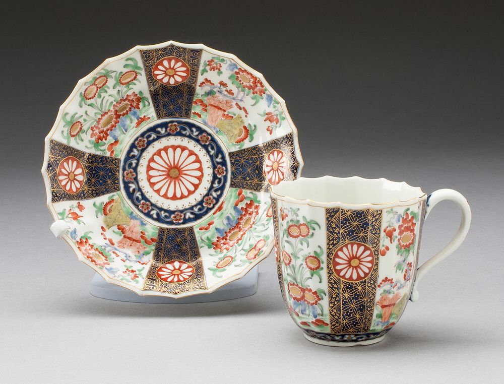 Cup and Saucer by Worcester Porcelain Factory (Manufacturer)