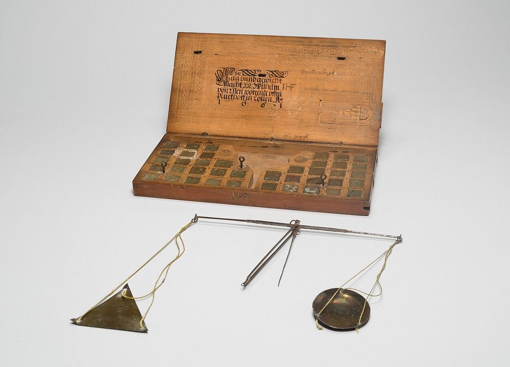 Box with Scale and Set of Weights by The Pluckhoff Cologne
