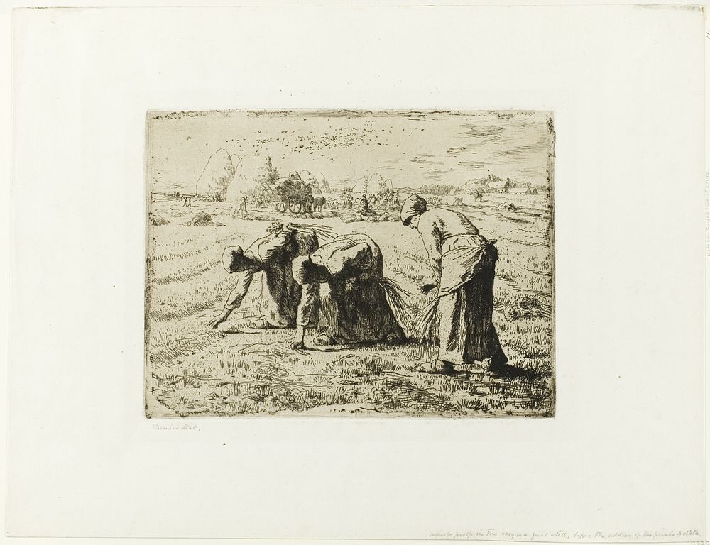 Peasant with a Wheelbarrow by Jean François Millet