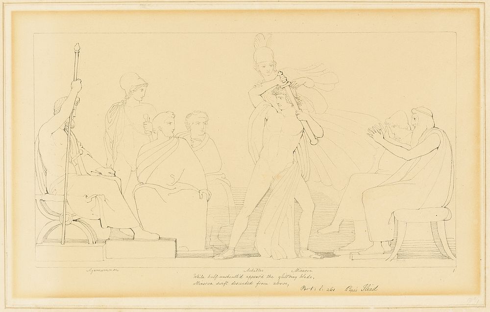 Minerva and Achilles by John Flaxman