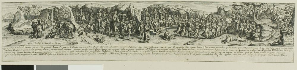 Eleazar and Rebecca by Johann Theodor de Bry