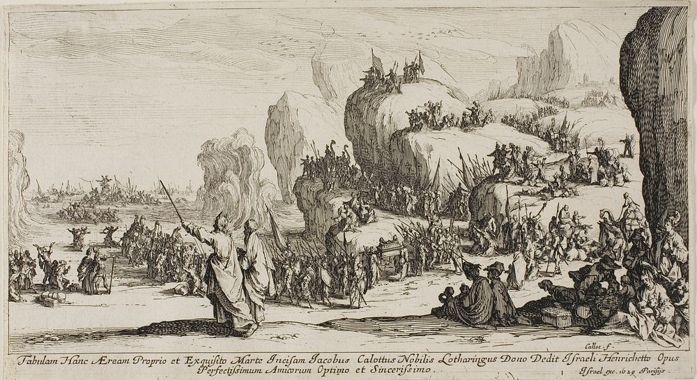 The Passage of the Red Sea by Jacques Callot