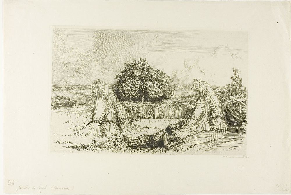 Sheaves of Rye by Louis Auguste Lepère