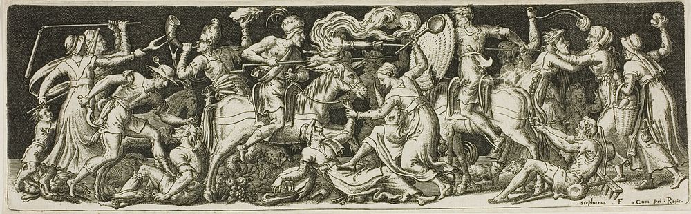 Grotesque Battle, from Combats and Triumphs by Étienne Delaune