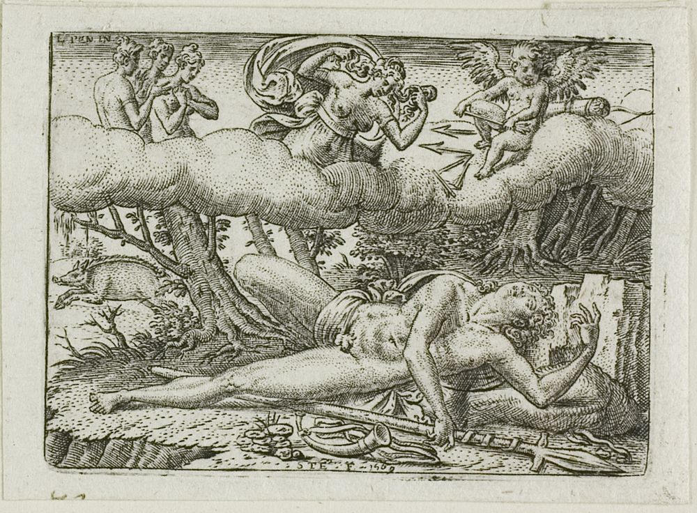 The Death of Adonis by Étienne Delaune