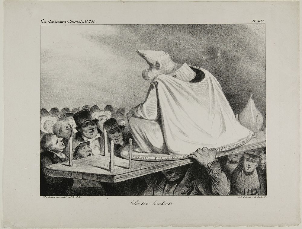 The Loose Head, plate 427 by Honoré-Victorin Daumier