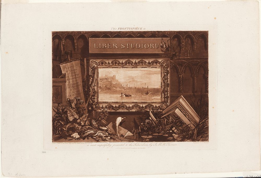 The Frontispiece to Liber Studiorum by Joseph Mallord William Turner