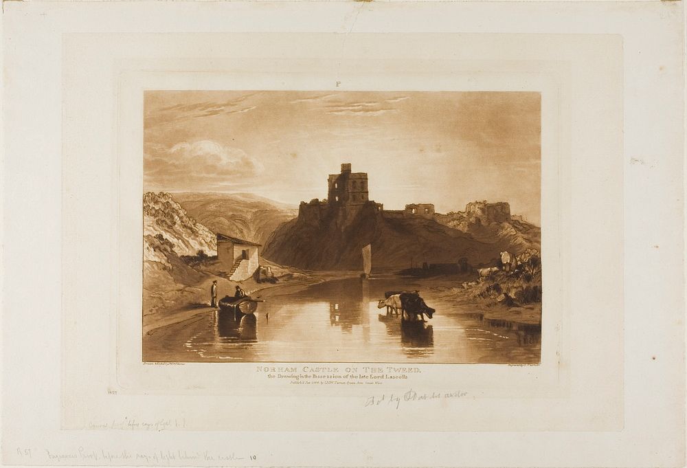 Norham Castle, plate 57 from Liber Studiorum by Joseph Mallord William Turner
