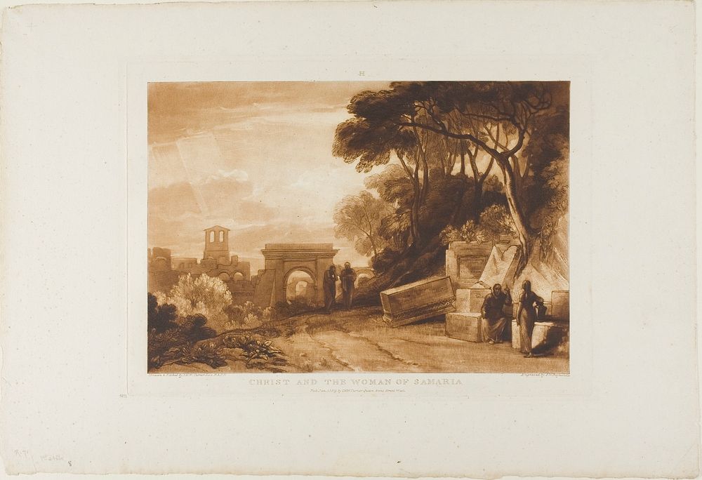 Christ and the Woman of Samaria, plate 71 from Liber Studiorum by Joseph Mallord William Turner