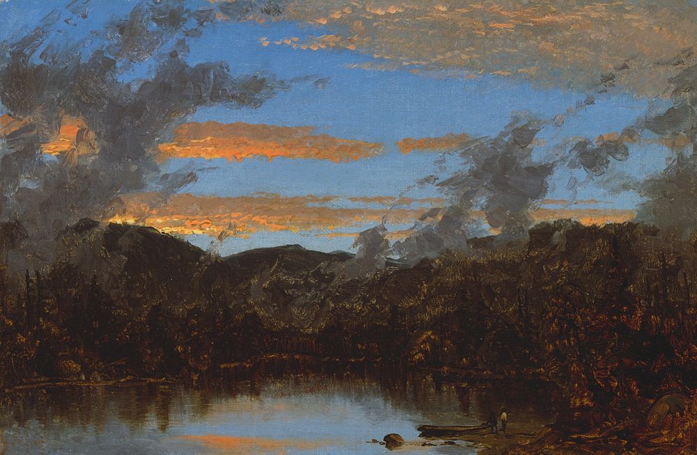 Mist Rising at Sunset in the Catskills by Sanford Robinson Gifford