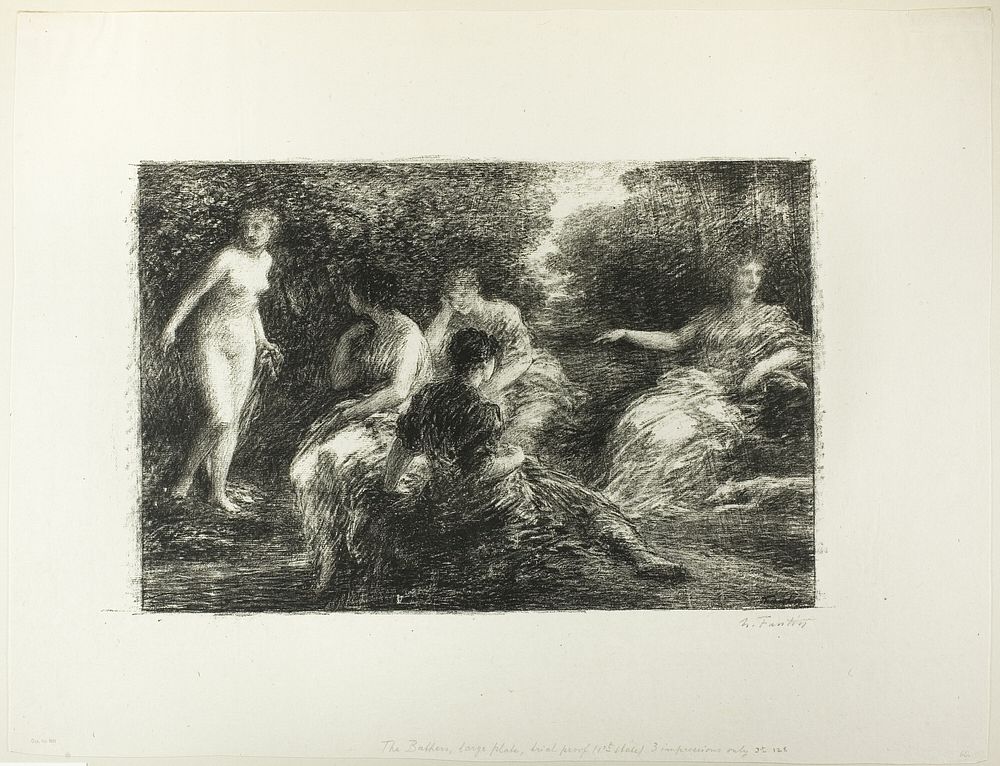 Bathing Women, third large plate by Henri Fantin-Latour