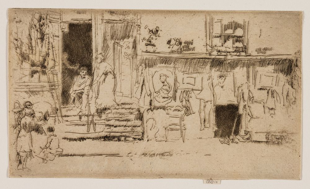 The Rag Shop, Milman's Row by James McNeill Whistler