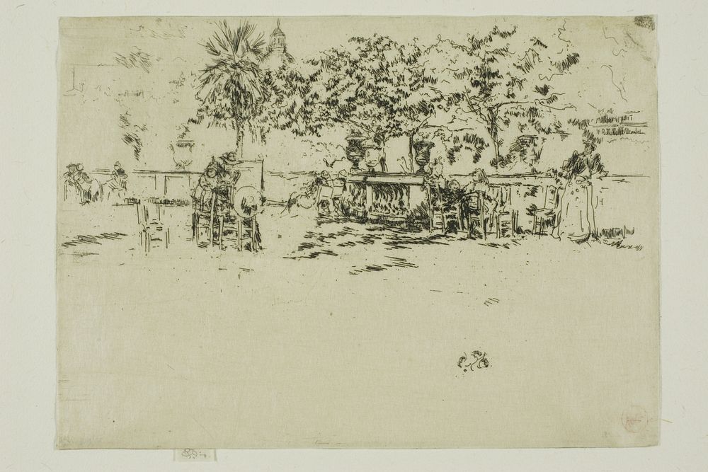 Little Terrace, Luxembourg Gardens by James McNeill Whistler