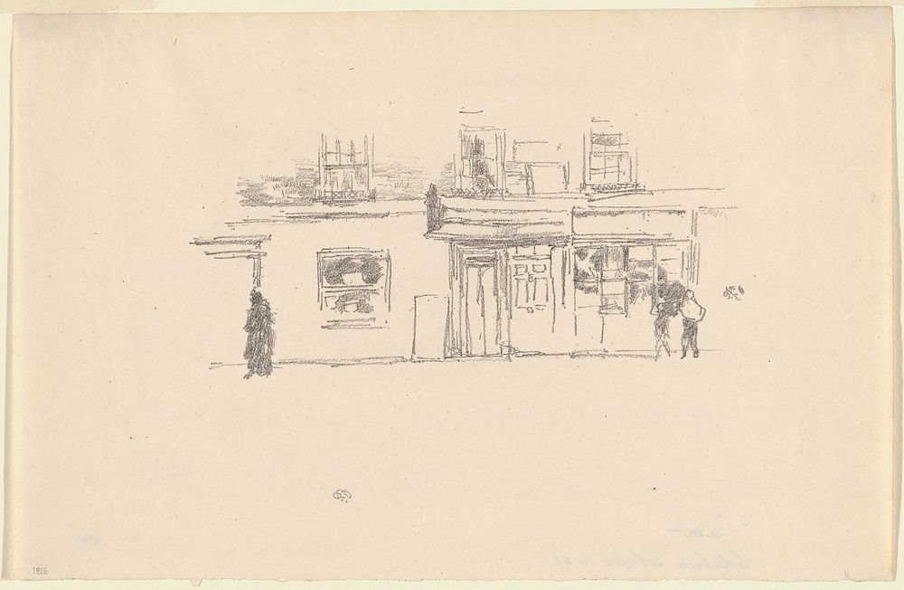 Chelsea Shops by James McNeill Whistler