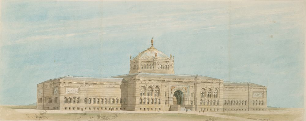 World's Columbian Exposition Fine Arts Museum, Chicago, Illinois, Perspective by John Wellborn Root (Architect)