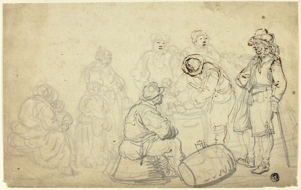 Peasant Scene by Willem van de Velde, I