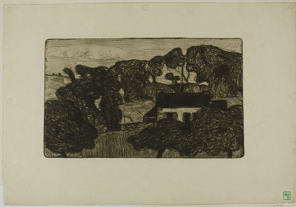 Farmhouse Surrounded by Trees by Armand Séguin