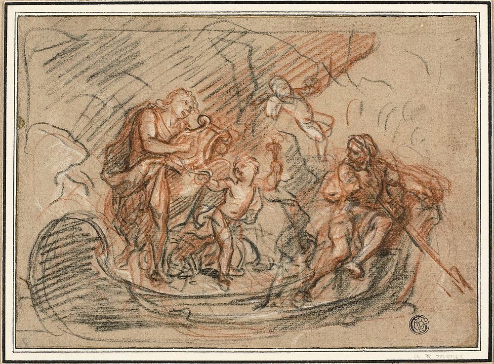 Orpheus on the River Styx by Antoine Coypel