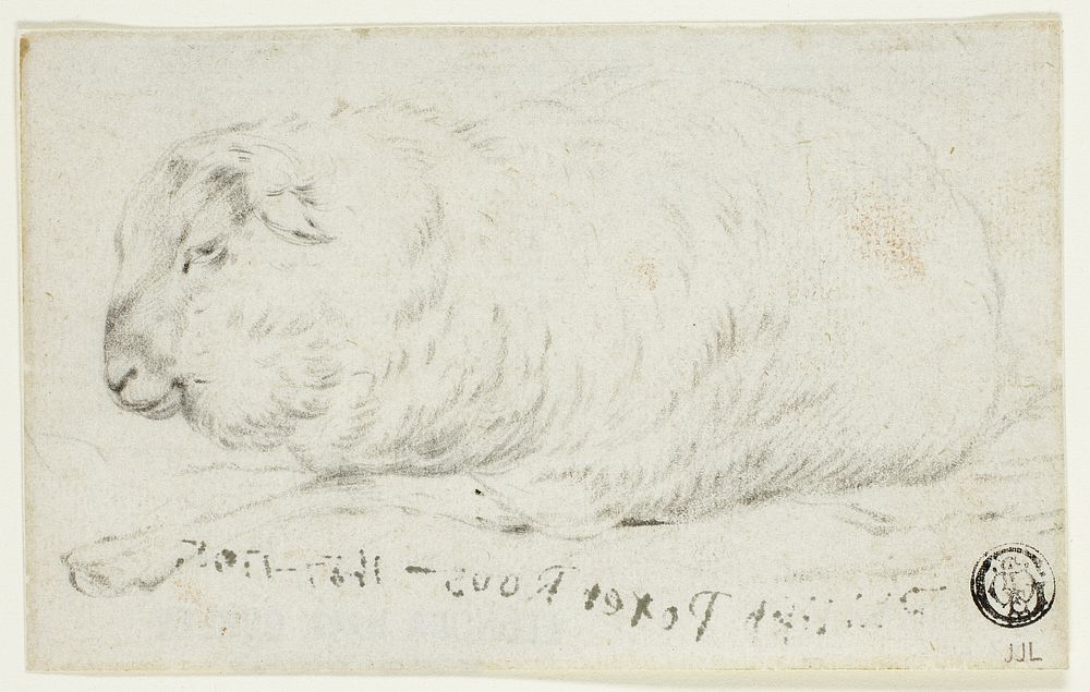 Sheep Lying Down by Johann Heinrich Roos