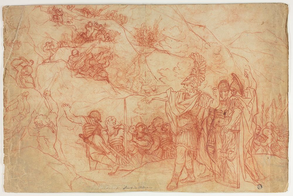 Roman Commander Ordering Attack by Pietro da Cortona