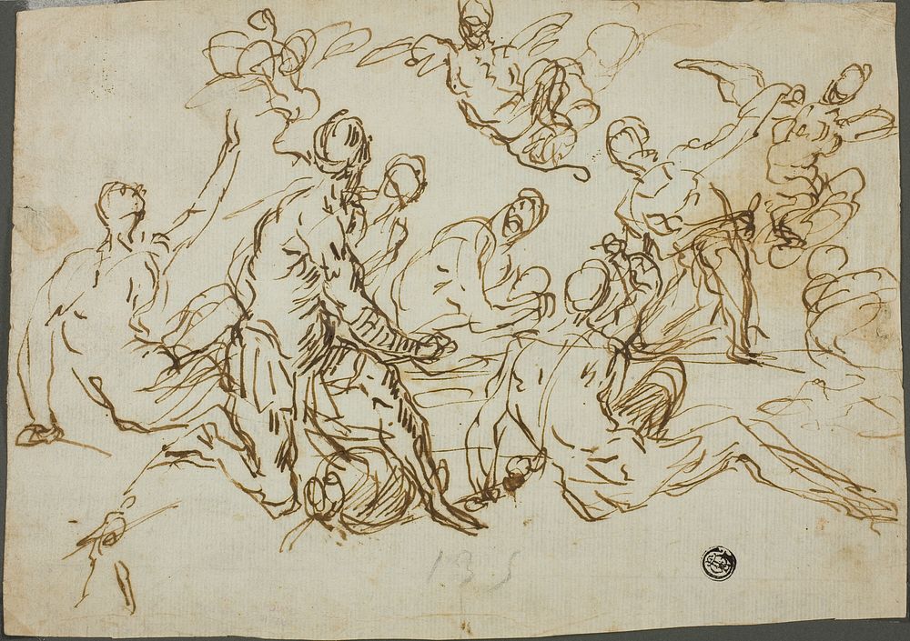 Harpies Attacking Aeneas and His Companions by Domenico Gargiuli (Micco Spadaro)