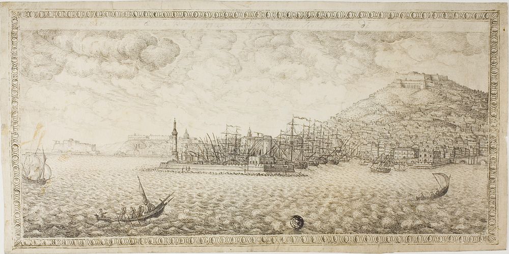 Harbor of Naples by Unknown Italian