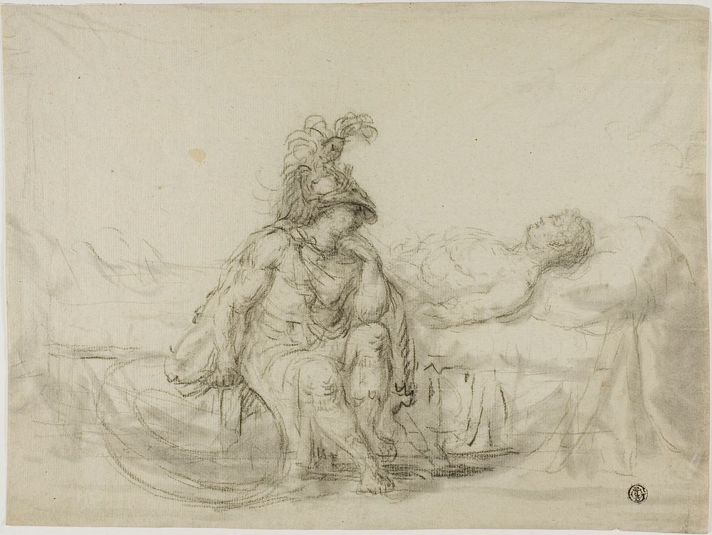 Achilles Mourning Patroclum by Unknown