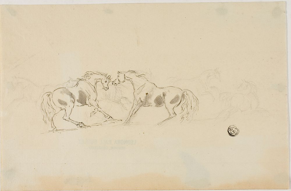 Horses Fighting by Sawrey Gilpin
