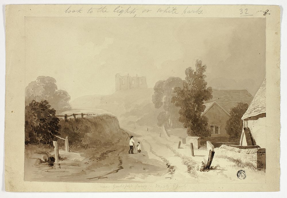 Saint Catherine's Hill, Guildford by Thomas Girtin